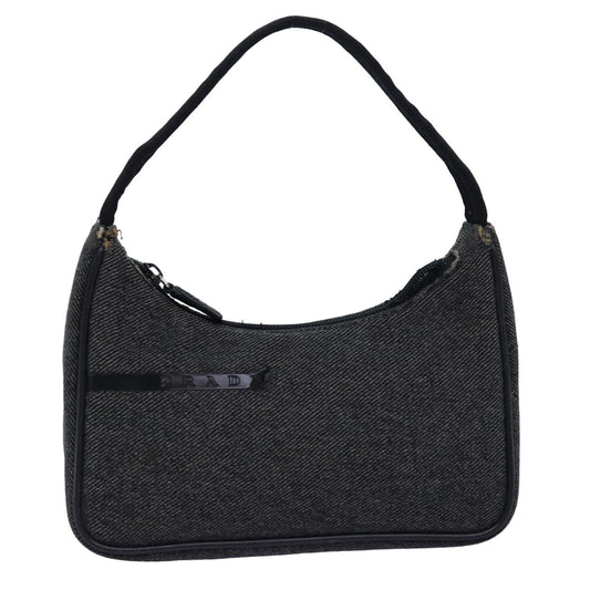 PRADA Sports Hand Bag Canvas Gray  77242