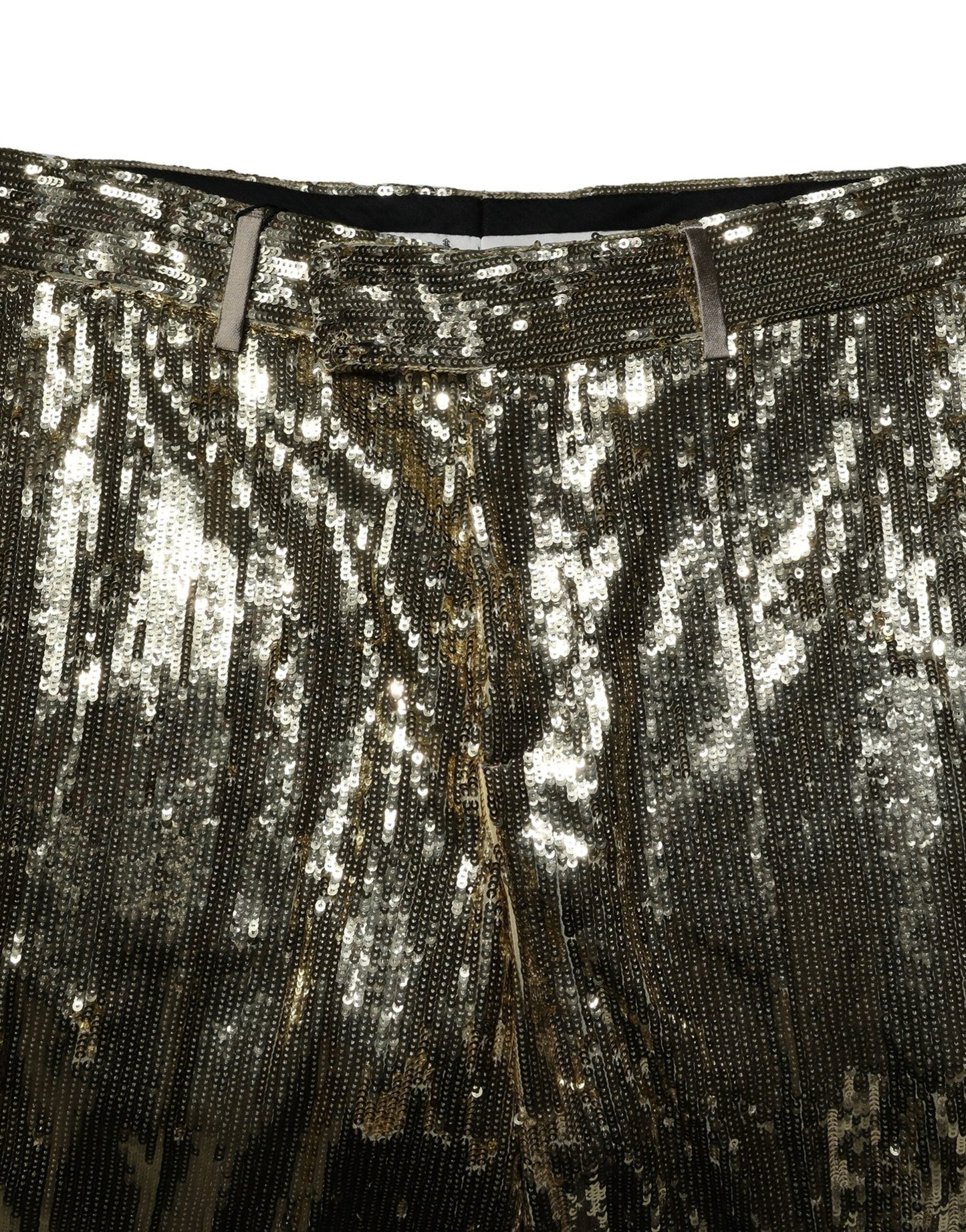 Dolce & Gabbana Gold Sequin Polyester Embellished Bermuda Men's Shorts