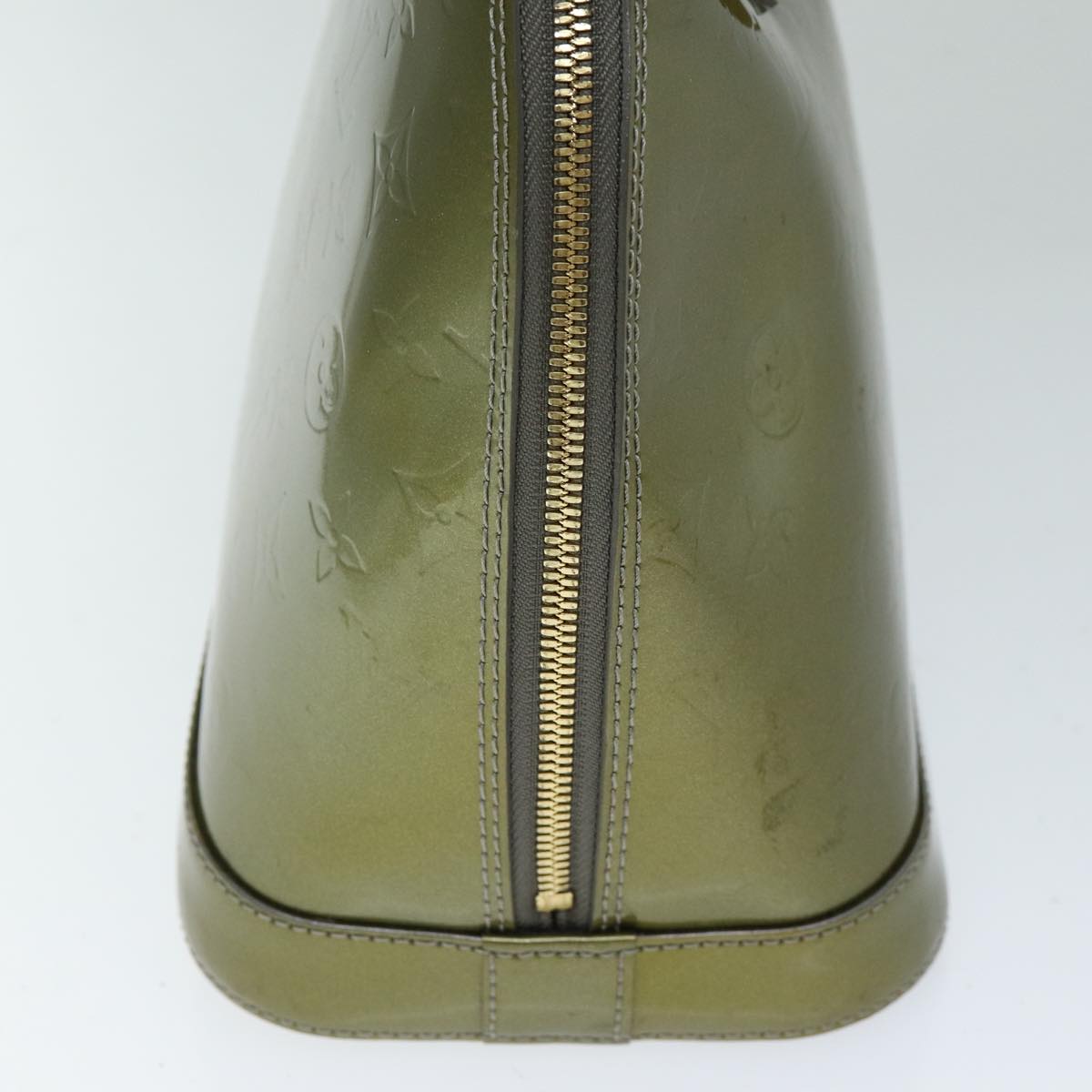 LOUIS VUITTON Monogram Vernis Alma PM Hand Bag Veil Olive M91582 LV 77311