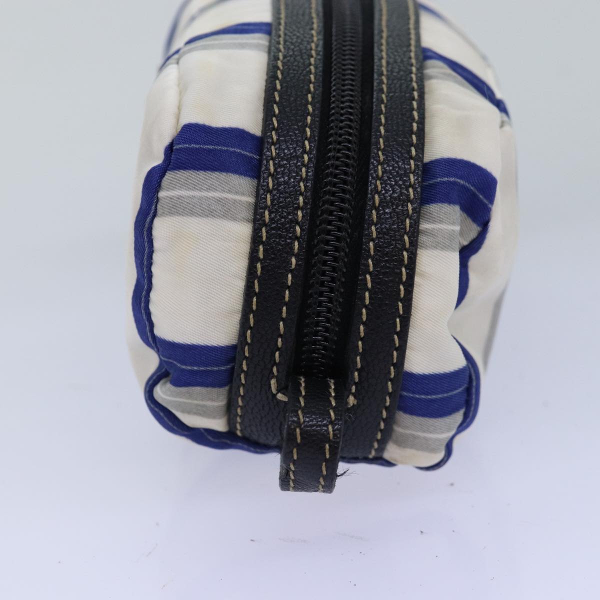 PRADA Pouch Nylon White  77336