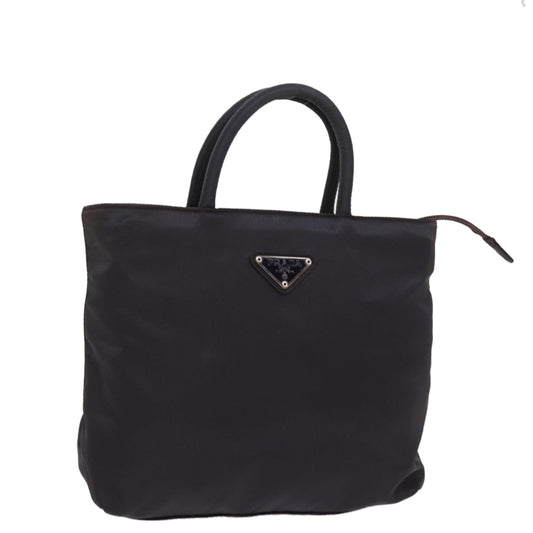 PRADA Hand Bag Nylon Brown  77340