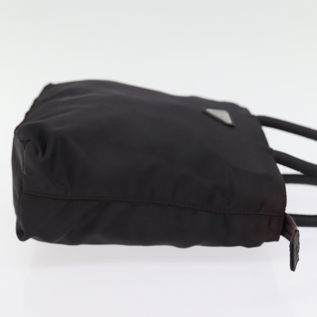 PRADA Hand Bag Nylon Brown  77340