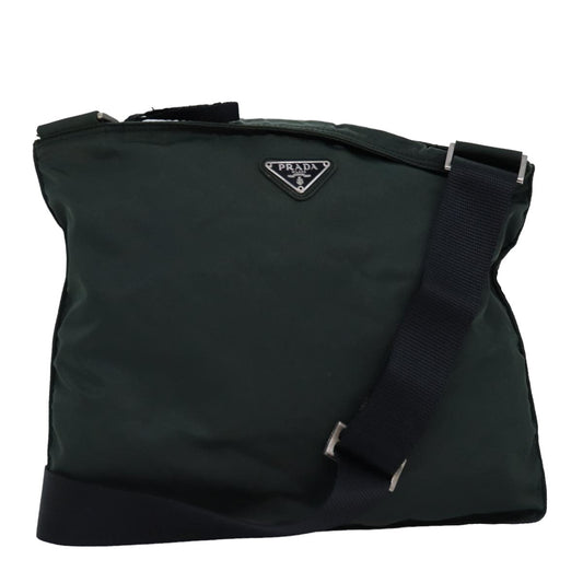 PRADA Shoulder Bag Nylon Khaki  77345
