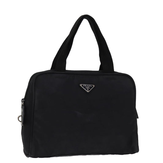 PRADA Hand Bag Nylon Black  77349