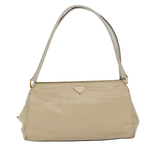 PRADA Shoulder Bag Nylon Beige  77351