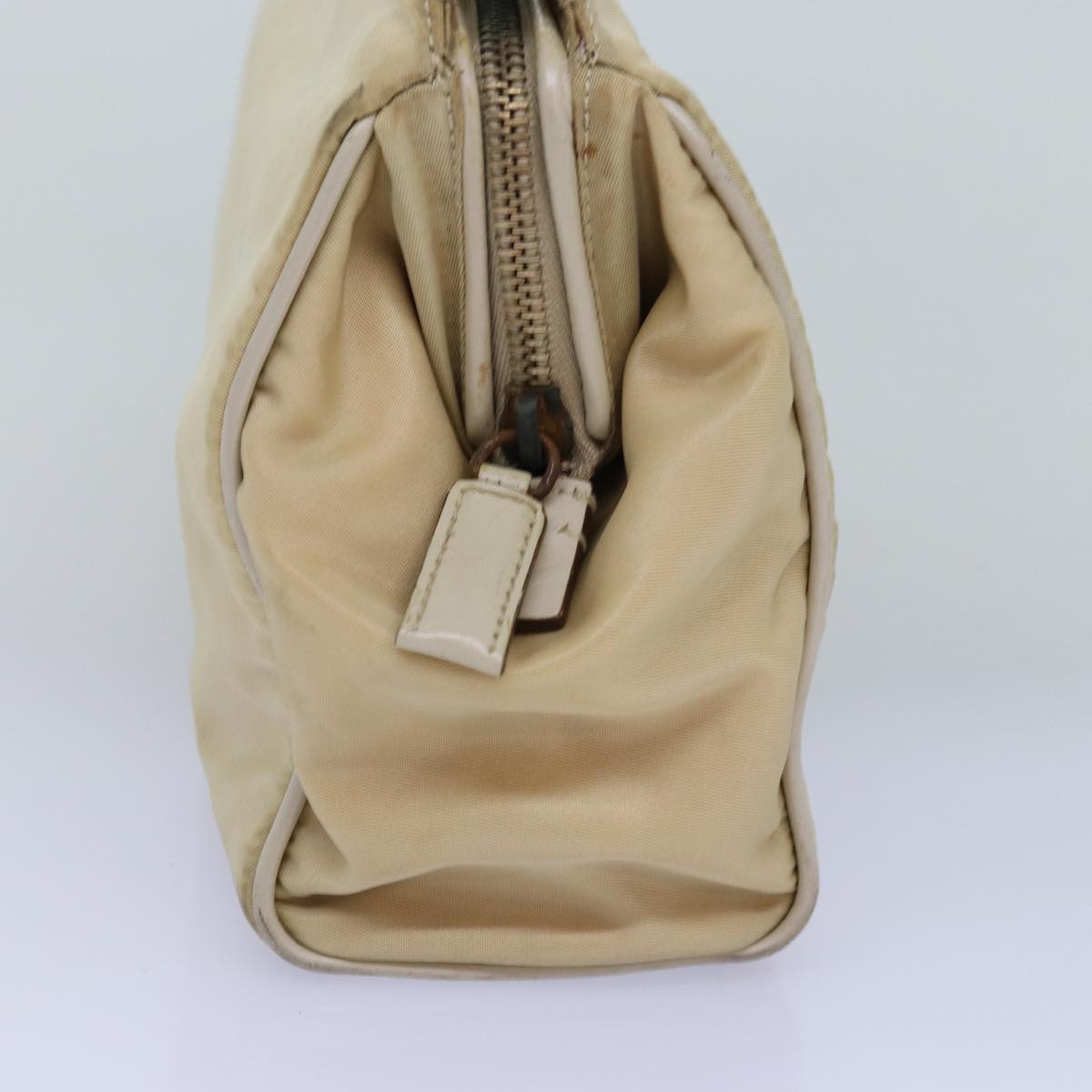 PRADA Shoulder Bag Nylon Beige  77351