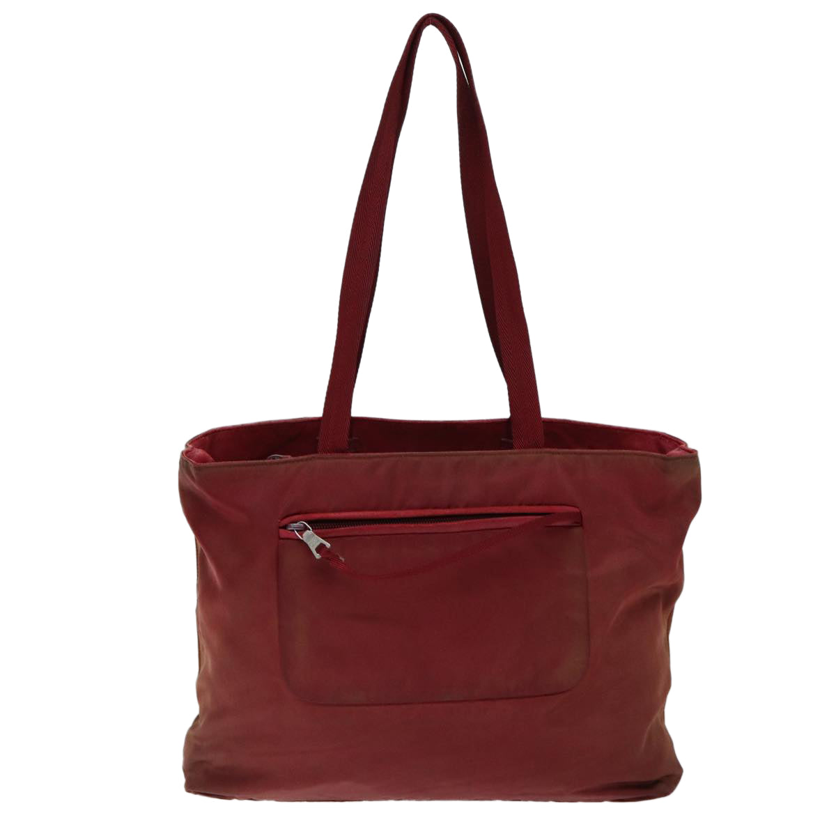PRADA Hand Bag Nylon Red  77352