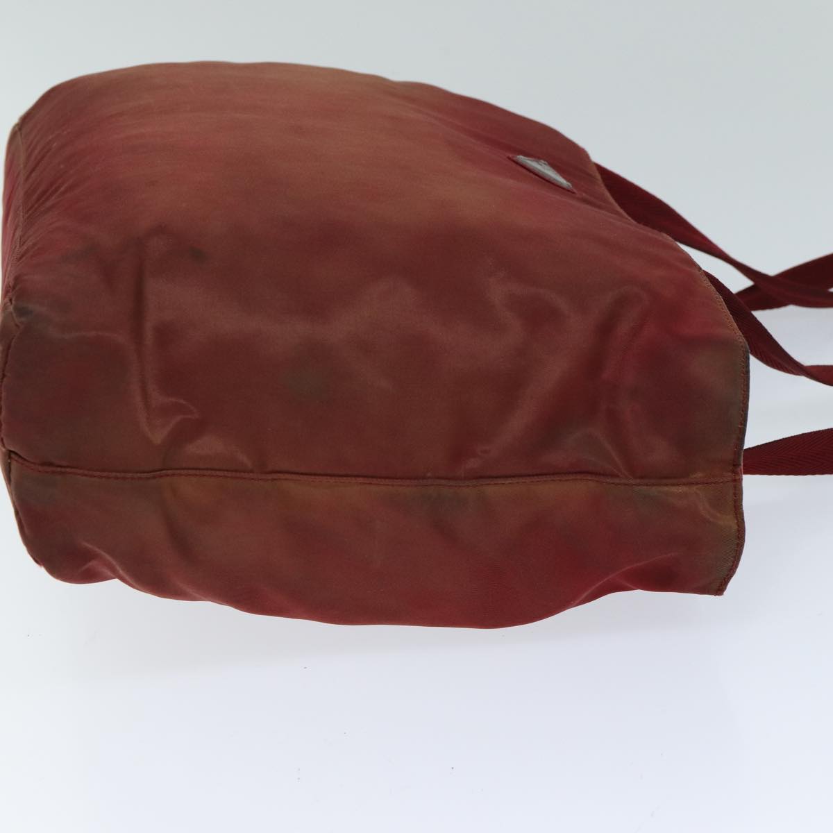 PRADA Hand Bag Nylon Red  77352