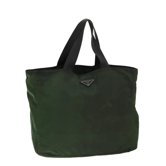 PRADA Tote Bag Nylon Khaki  77353
