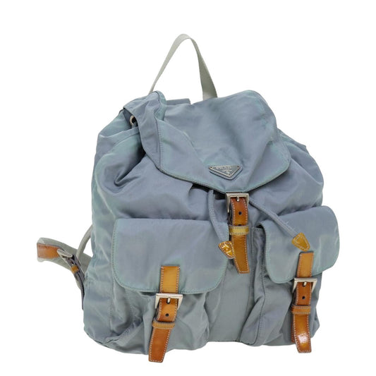 PRADA Backpack Nylon Blue  77354