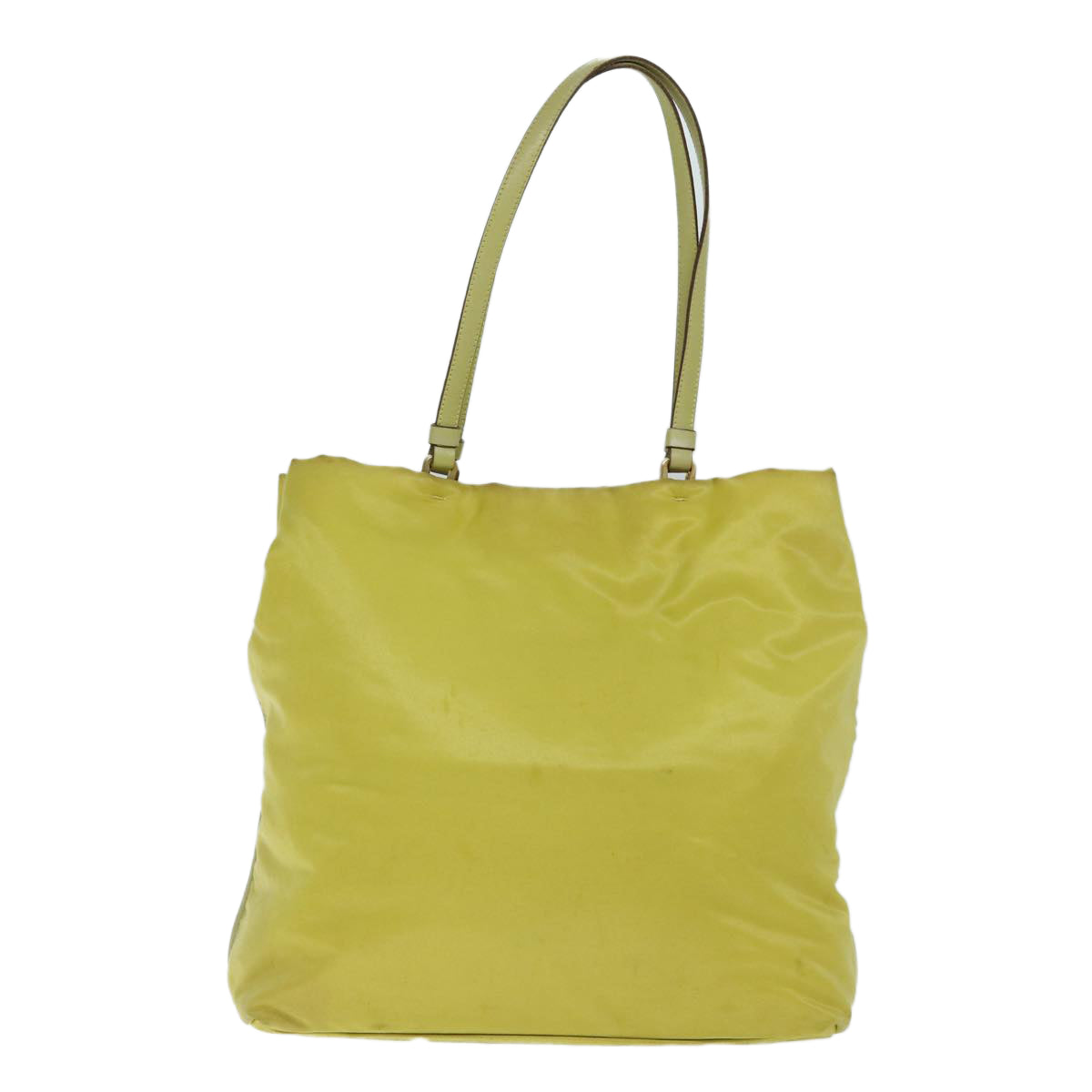 PRADA Tote Bag Nylon Yellow  77355