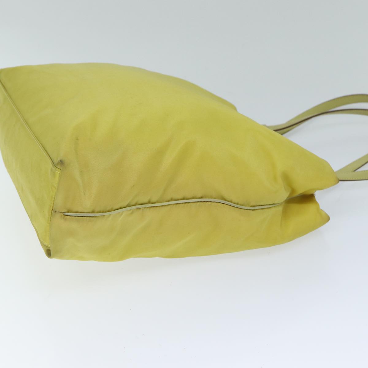 PRADA Tote Bag Nylon Yellow  77355