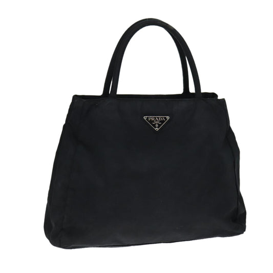 PRADA Hand Bag Nylon Black  77356