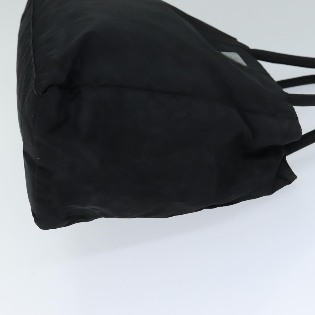 PRADA Hand Bag Nylon Black  77356