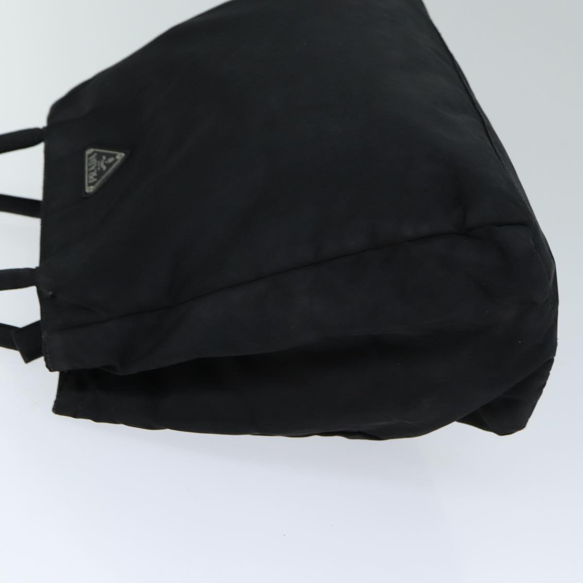 PRADA Hand Bag Nylon Black  77356