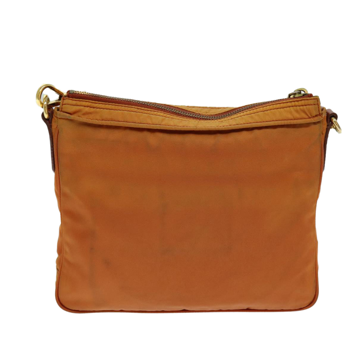 PRADA Shoulder Bag Nylon Orange  77501