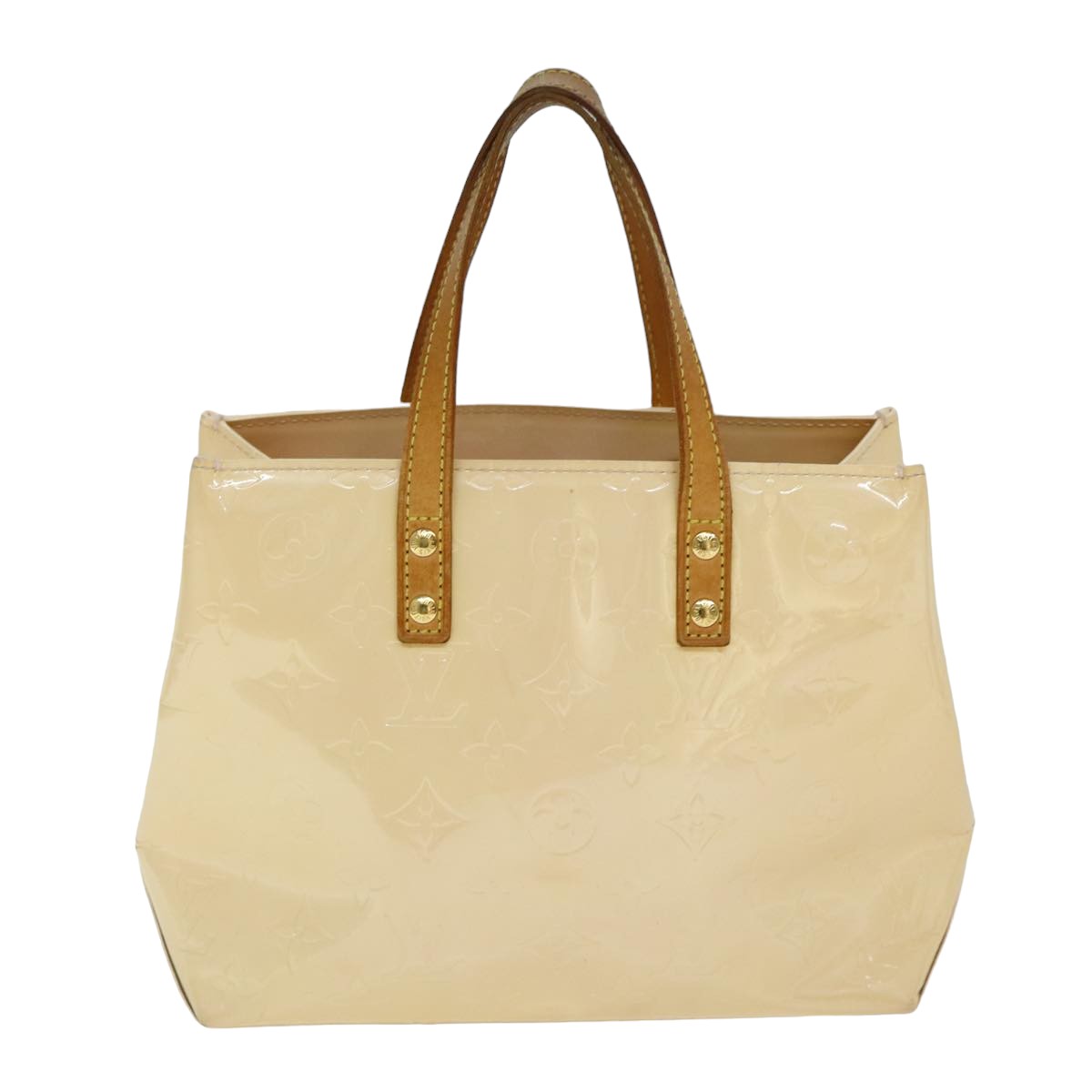 LOUIS VUITTON Monogram Vernis Reade PM Bag Marshmallow Pink M91306 LV 77554