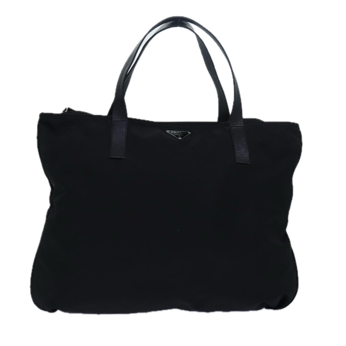 PRADA Tote Bag Nylon Black  77635