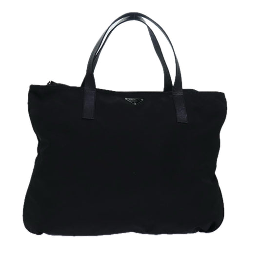 PRADA Tote Bag Nylon Black  77635