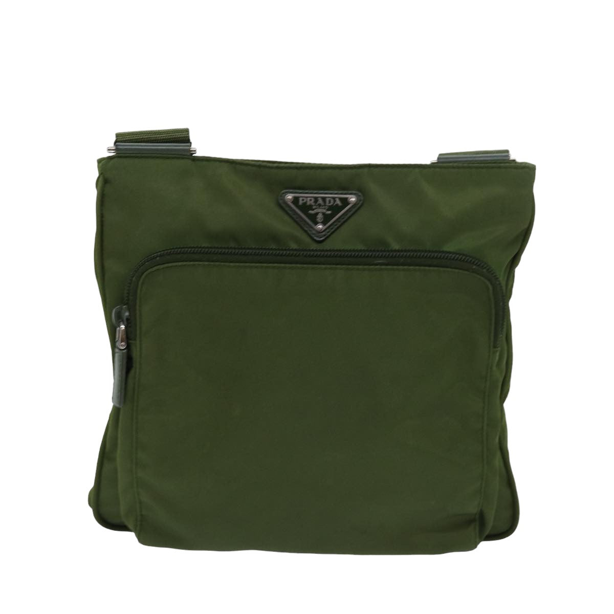 PRADA Shoulder Bag Nylon Green  77636