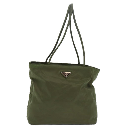 PRADA Tote Bag Nylon Khaki  77637