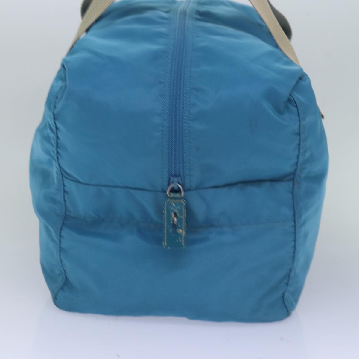 PRADA Boston Bag Nylon Light Blue  77639