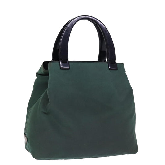PRADA Hand Bag Nylon Khaki  77672