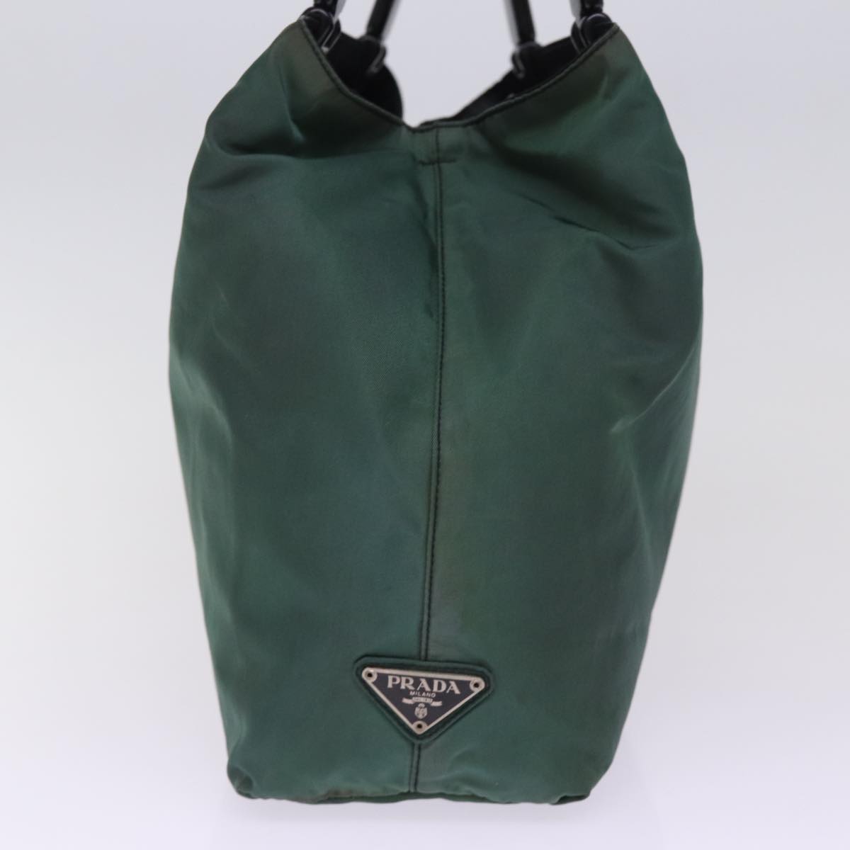 PRADA Hand Bag Nylon Khaki  77672