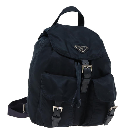 PRADA Backpack Nylon Navy  77726