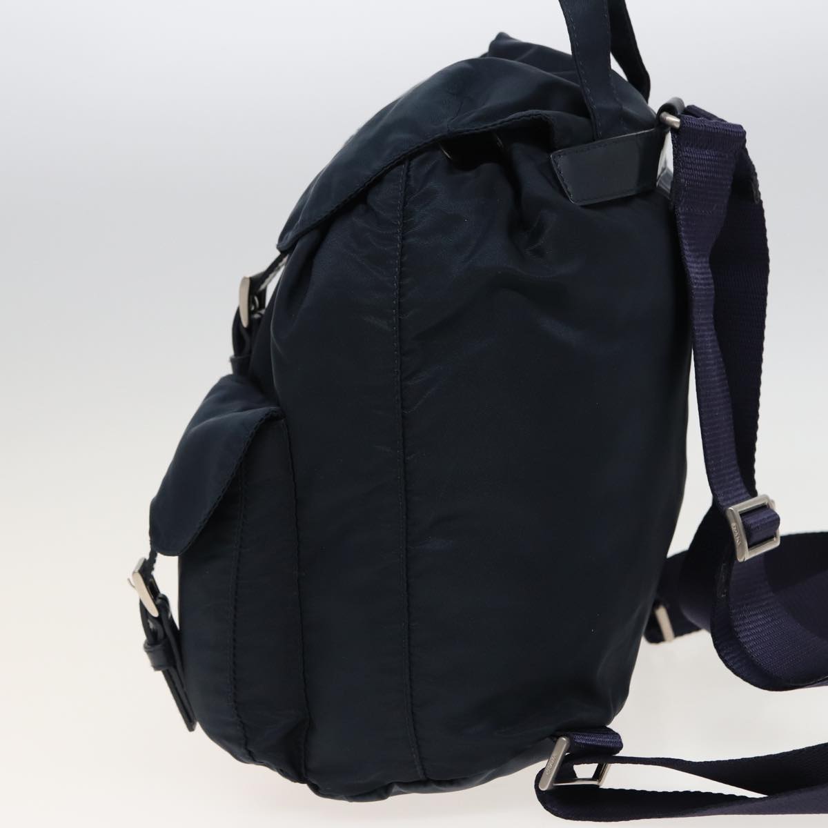 PRADA Backpack Nylon Navy  77726