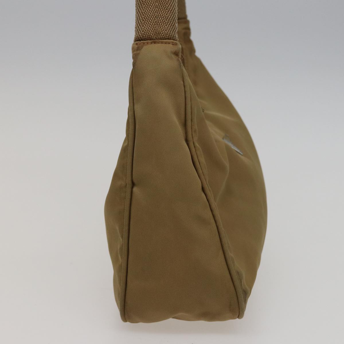 PRADA Hand Bag Nylon Beige  77744