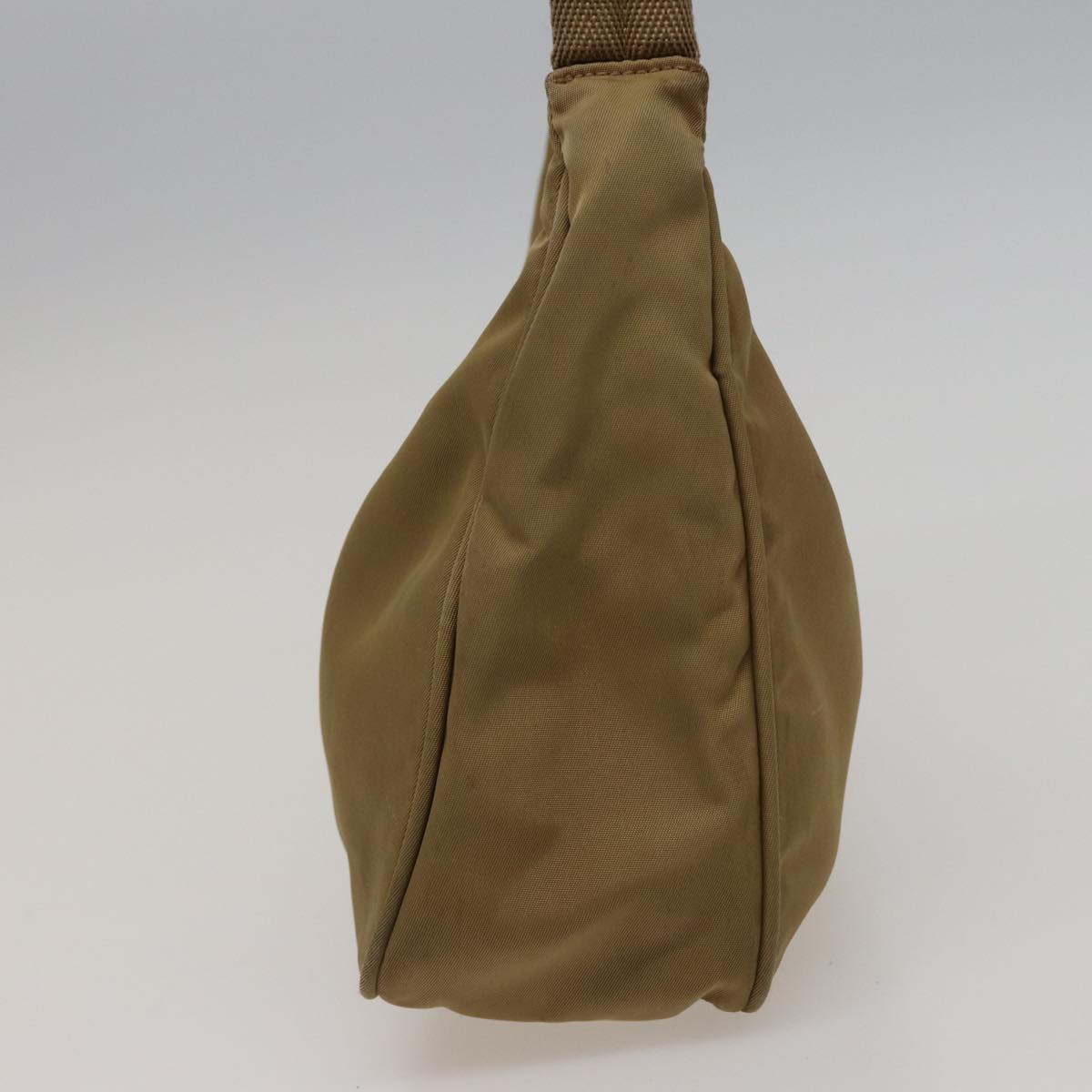 PRADA Hand Bag Nylon Beige  77744