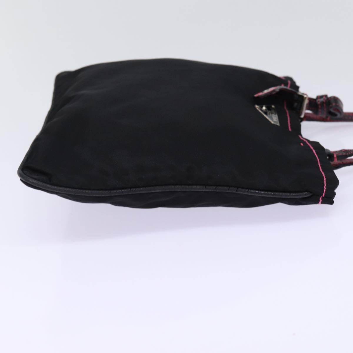 PRADA Hand Bag Nylon Black  77758