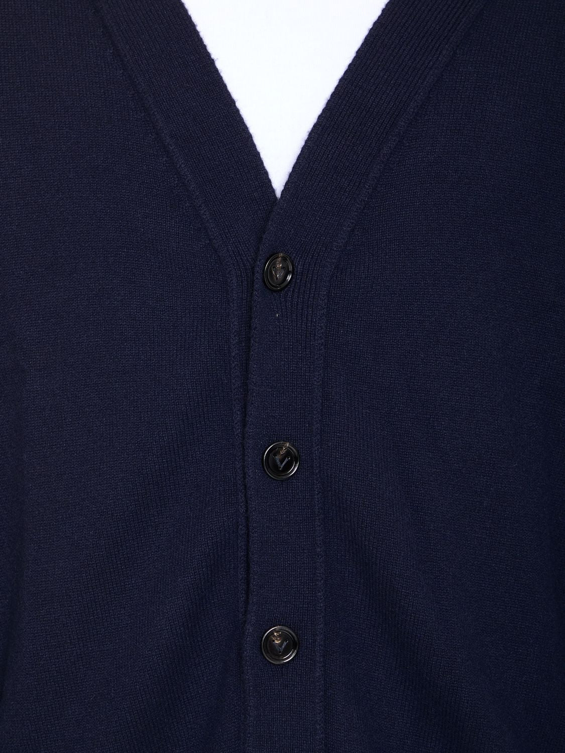 BOTTEGA VENETA Cashmere Cardigan with Leather Accents