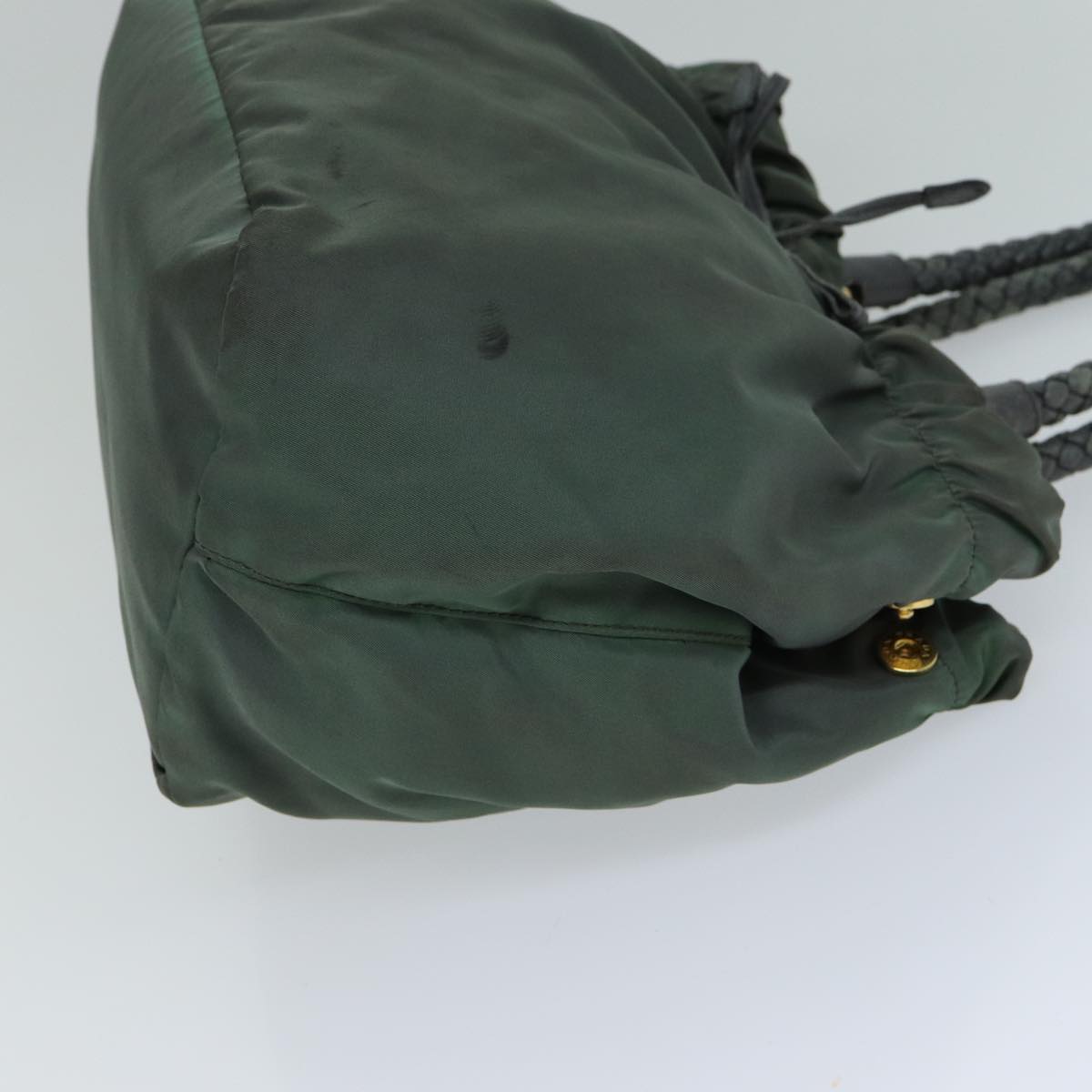 PRADA Hand Bag Nylon 2way Khaki  77763