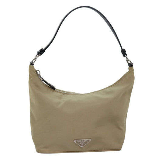 PRADA Accessory Pouch Nylon Beige  77764