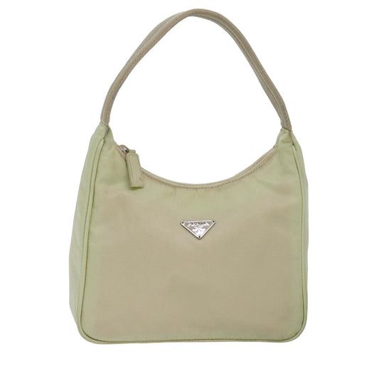 PRADA Hand Pouch Nylon Cream  77765