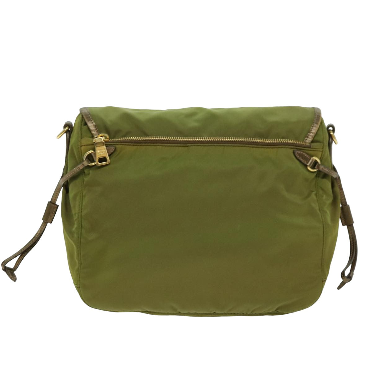 PRADA Shoulder Bag Nylon Khaki  77834