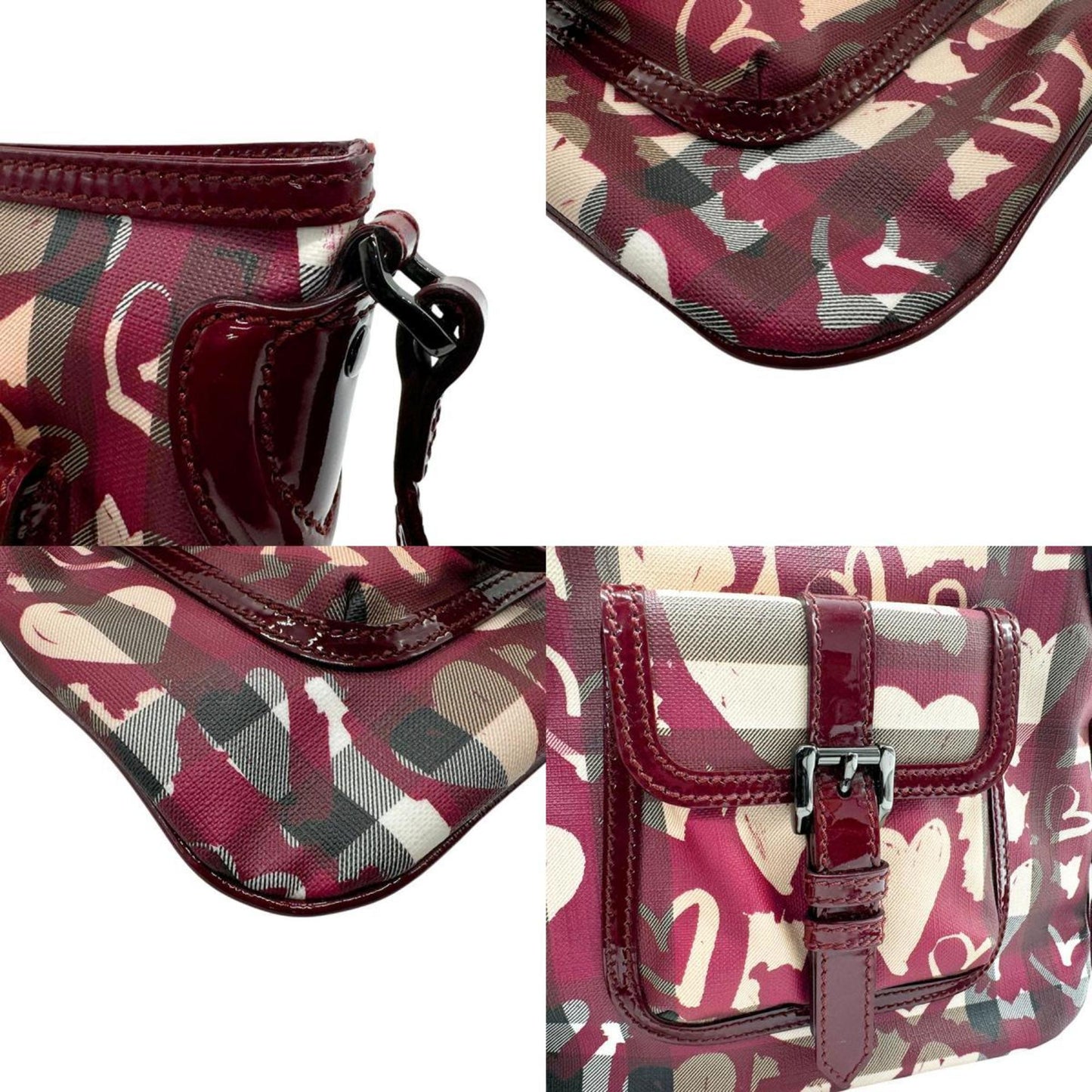 Burberry   Patent Leather Pvc Shoulder Bag ()