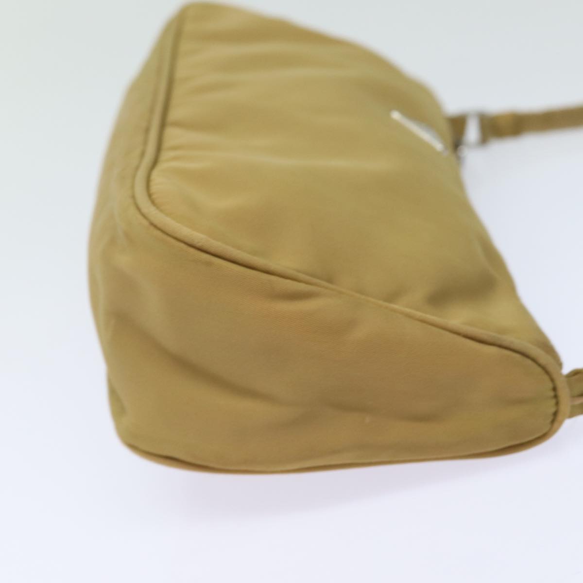 PRADA Accessory Pouch Nylon Beige  78075