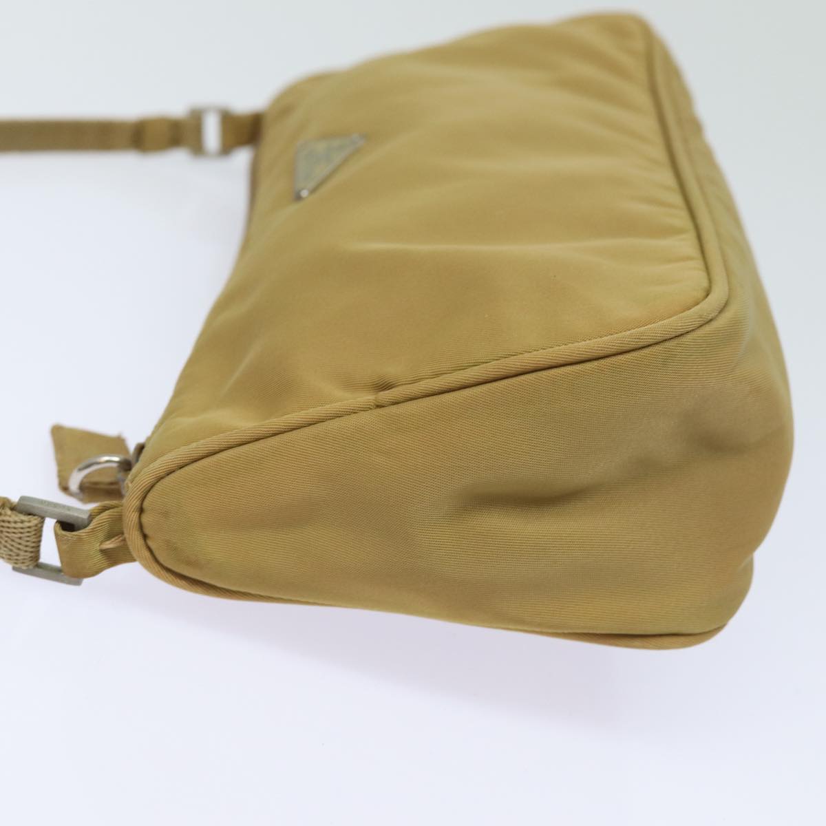 PRADA Accessory Pouch Nylon Beige  78075