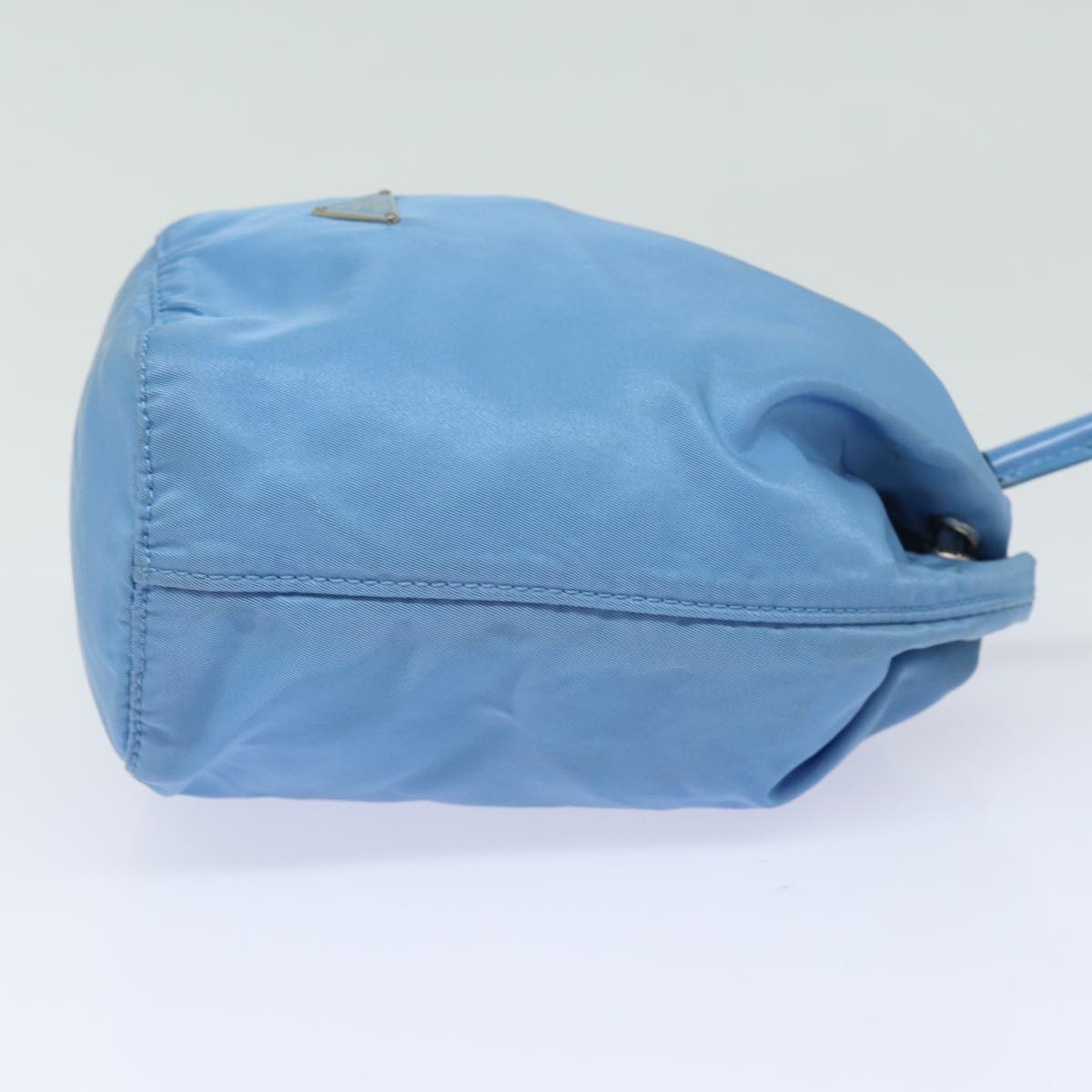 PRADA Purse Pouch Nylon Light Blue  78076