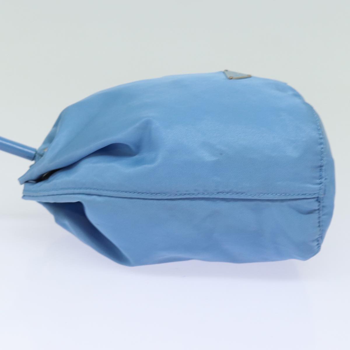 PRADA Purse Pouch Nylon Light Blue  78076