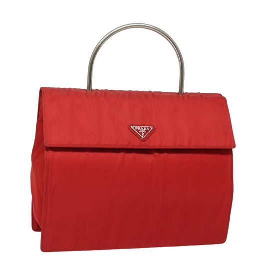PRADA Hand Bag Nylon Red  78079