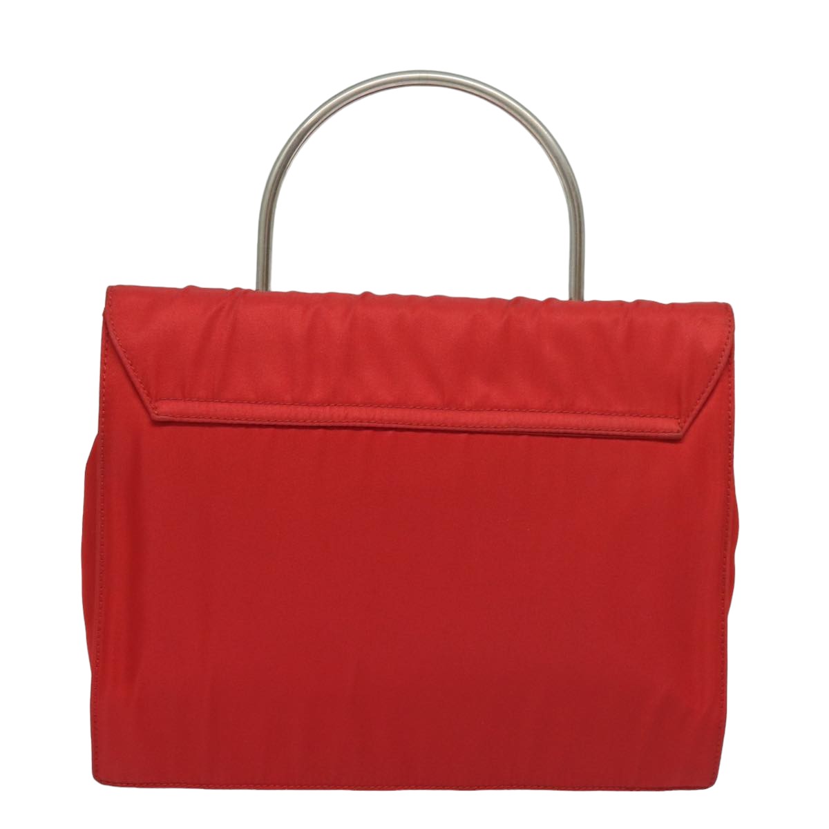 PRADA Hand Bag Nylon Red  78079