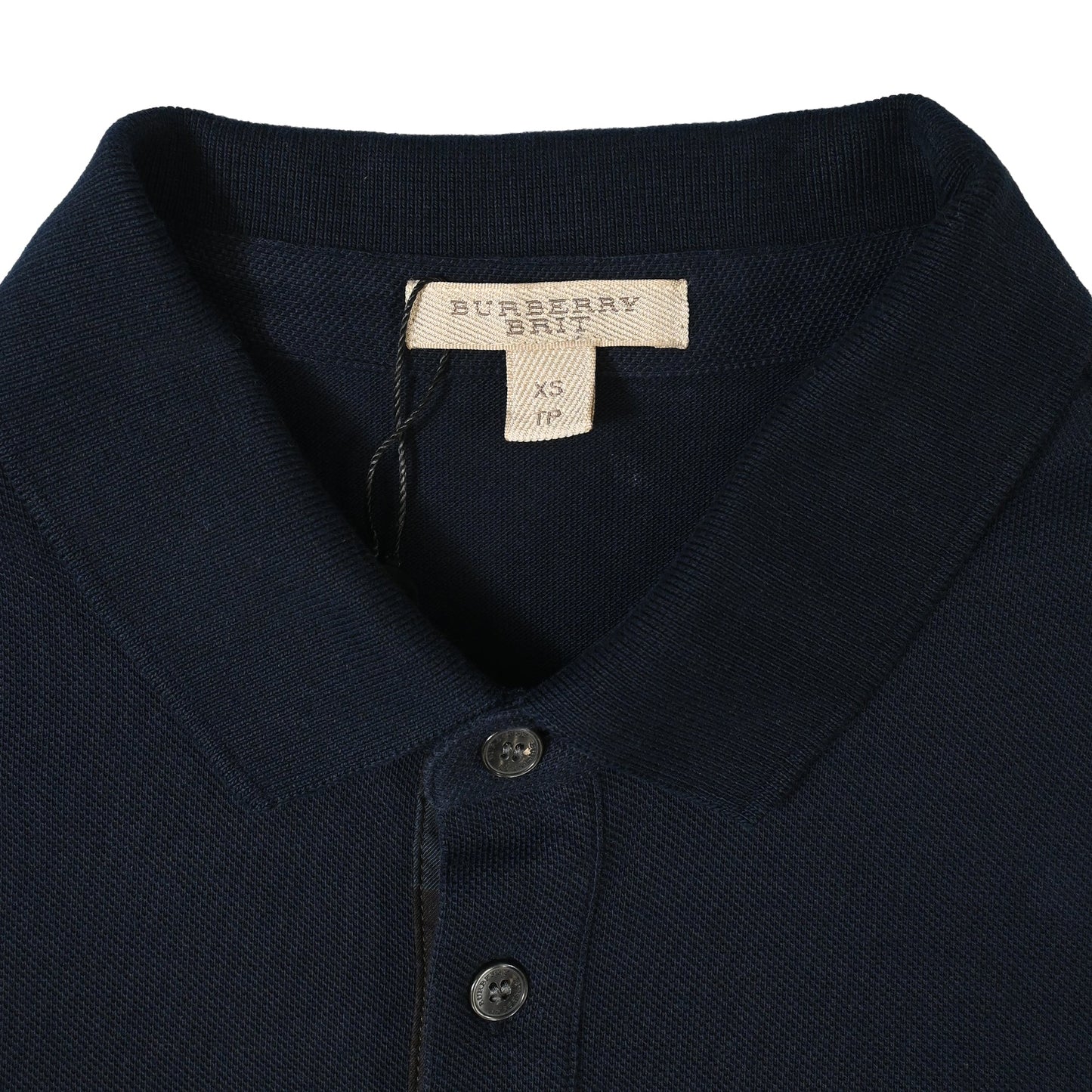 Burberry EKD Logo Polo Shirt in Navy Blue Cotton