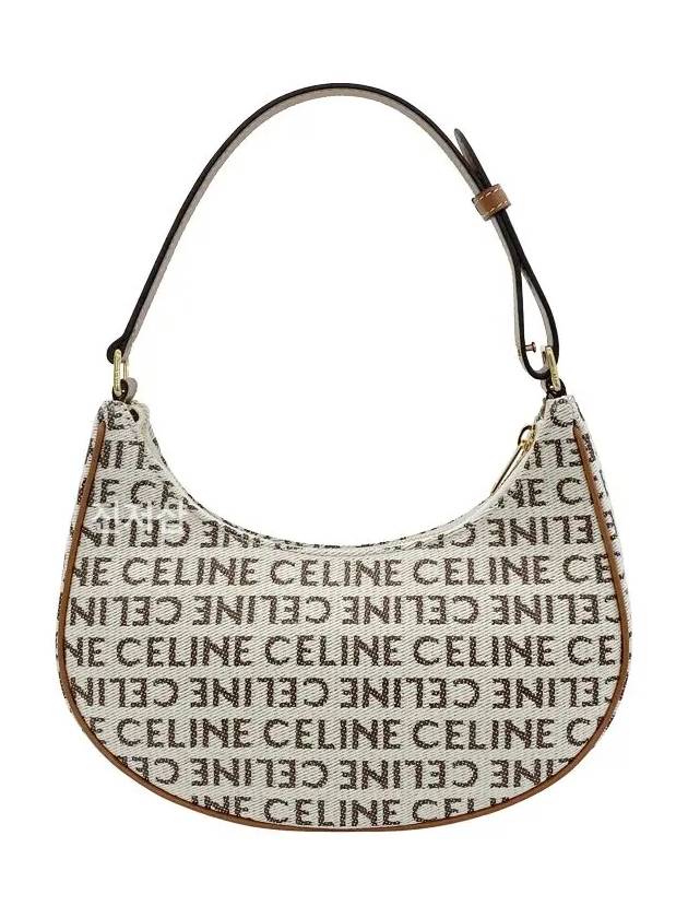 CELINE WoMen's Lettering Logo Mini Shoulder Bag Tan