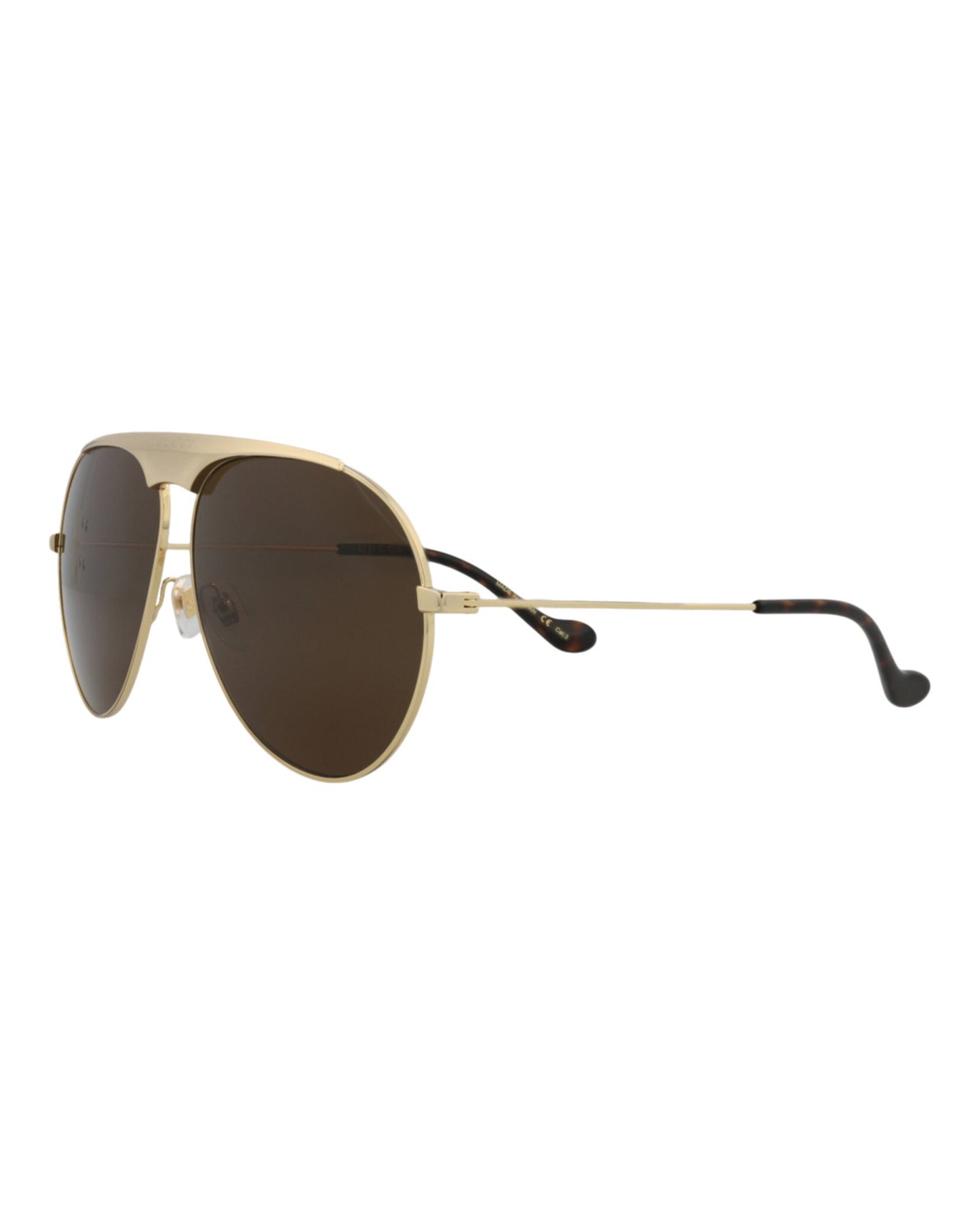 Aviator-Frame Metal Sunglasses