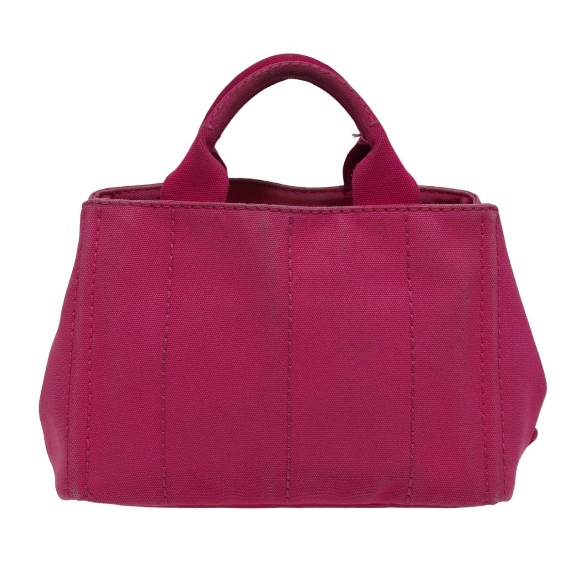 PRADA Canapa PM Hand Bag Canvas Pink  78227