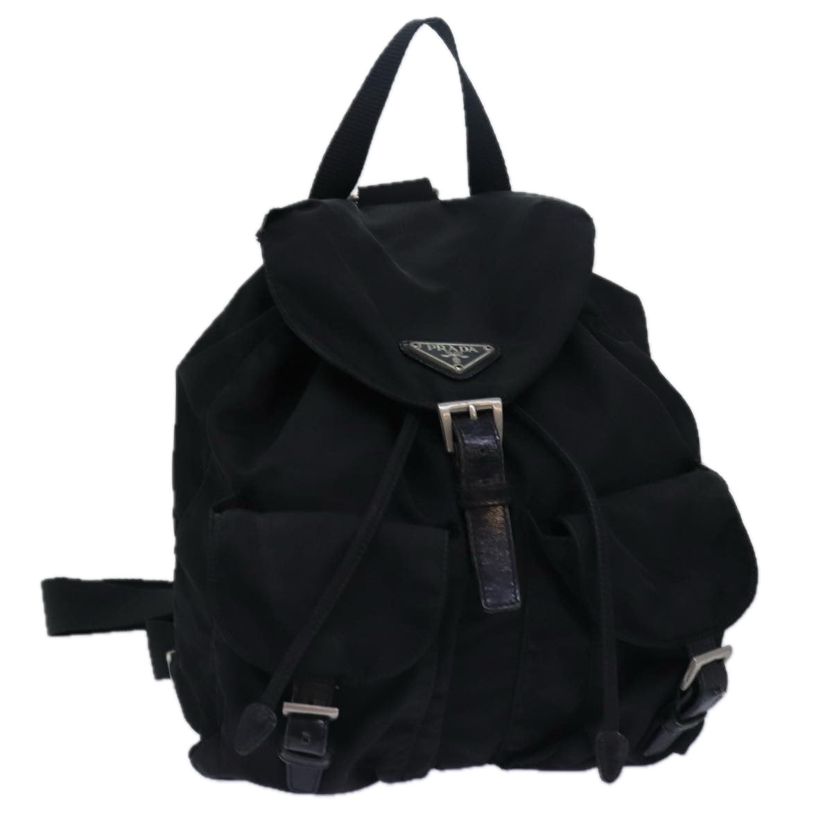 PRADA Backpack Nylon Black  78254